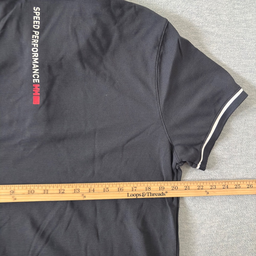 Helly Hansen Hydropower Polo Shirt Men XL Black North Shore 57 Speed Performance - Picture 11 of 11